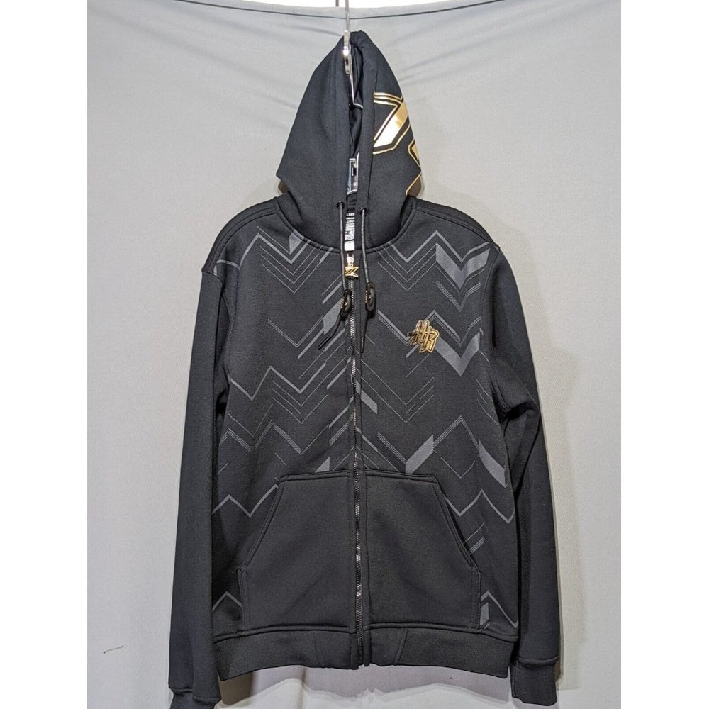 Zipway NBA Men's Houston Rockets Signature Black and Gold Full Zip Hoodie Medium